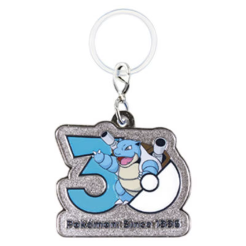Pokemon 30th Anniversary Kanto Starters Metal Charm Mascot