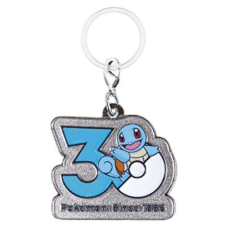 Pokemon 30th Anniversary Kanto Starters Metal Charm Mascot
