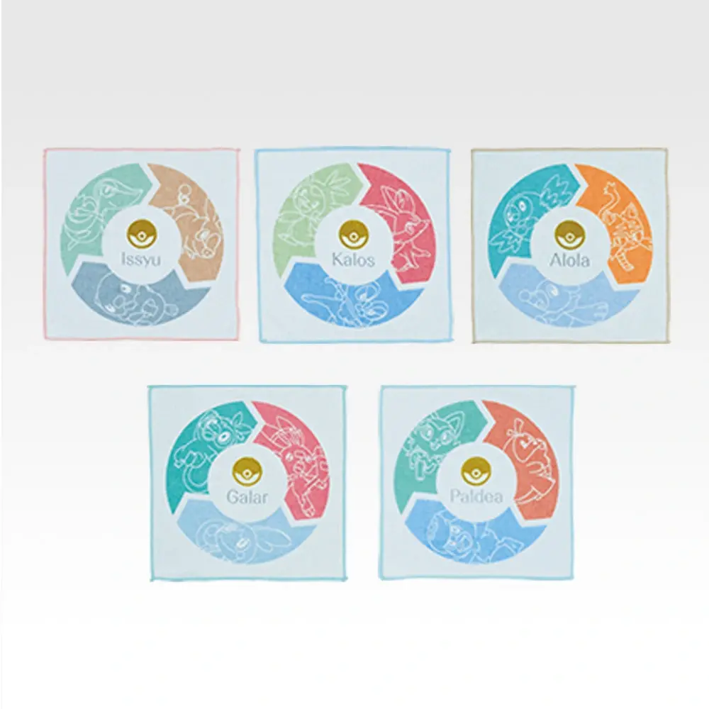 Pokemon 30th Anniversary Vol 2 Ichiban Kuji Starters Hand Towel