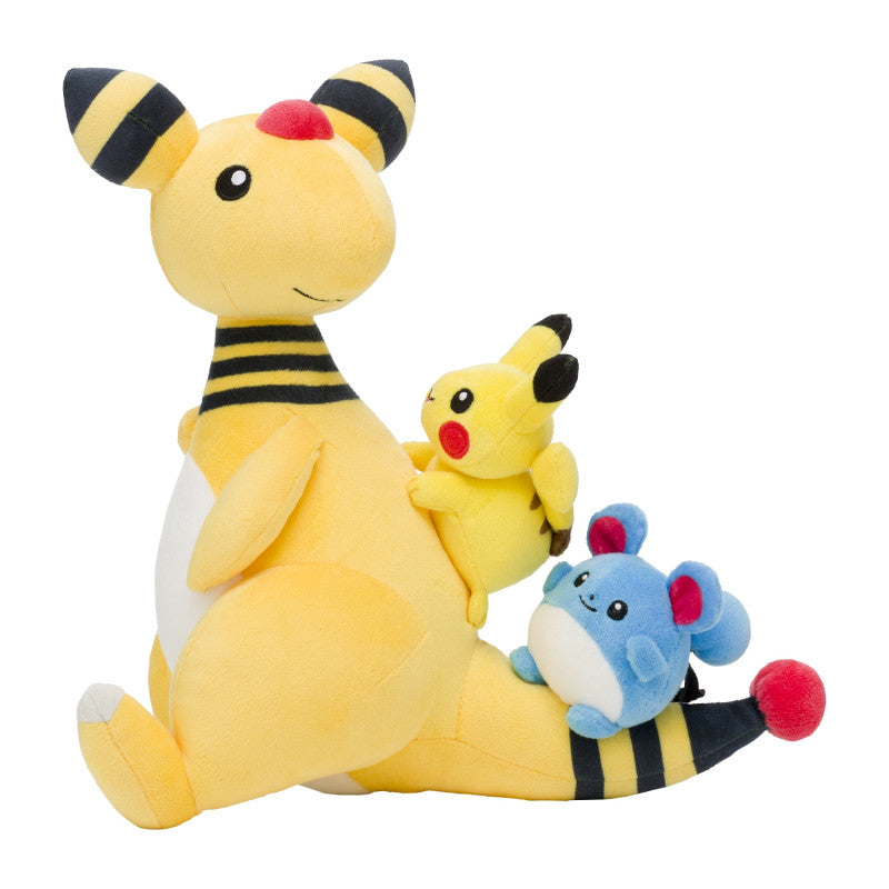 Pokemon Center Tokyo Bay Ampharos & Pikachu & Marill Plush