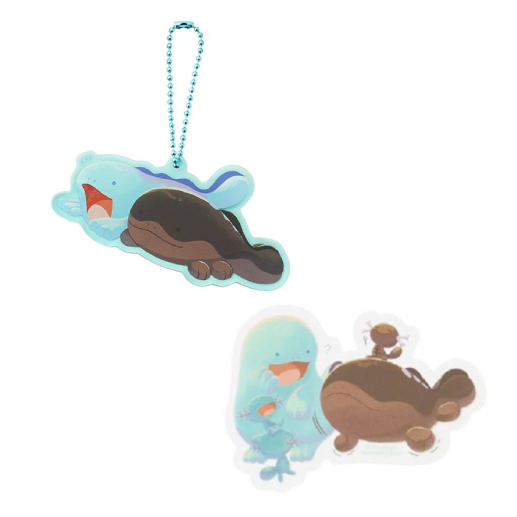 Clodsire & Quagsire Acrylic Keychain Pokemon Japan