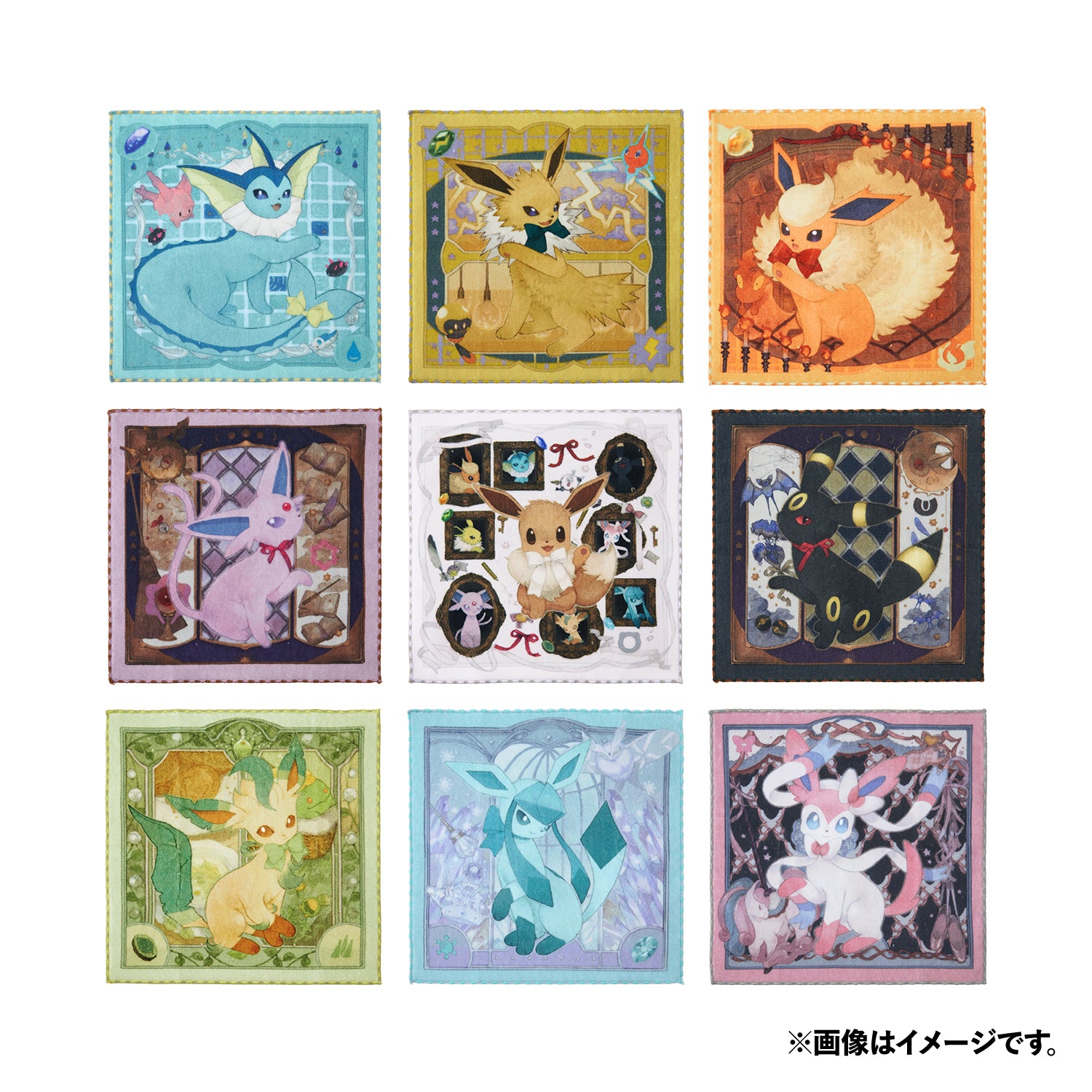 Pokemon Eevee Collection Fabric Coaster