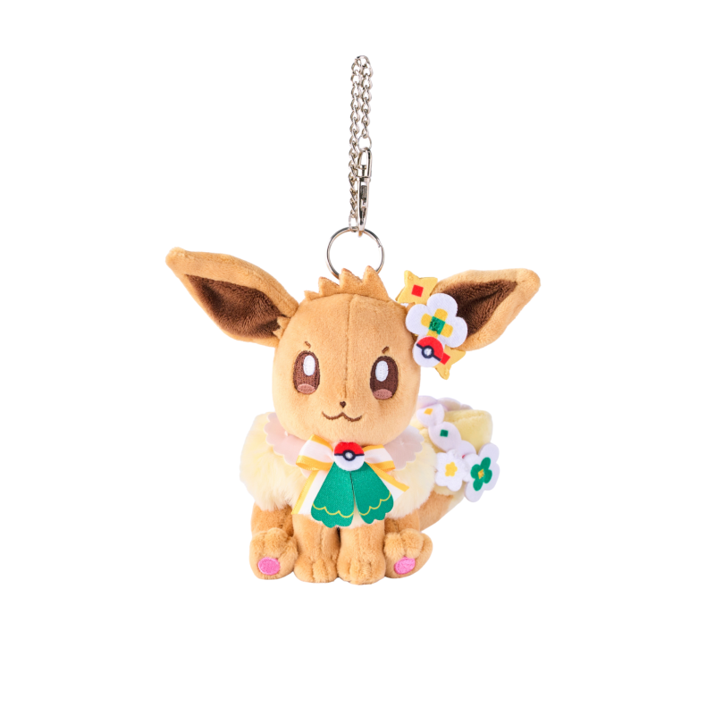 Pokemon Carnival Eevee Plush Mascot Keychain Pokepark Kanto