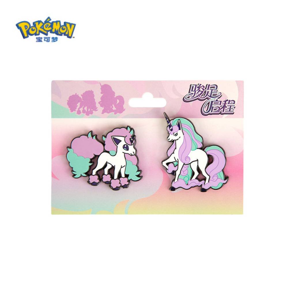 Pokemon China Galarian Ponyta & Rapidash Horse's Journey Pin Set