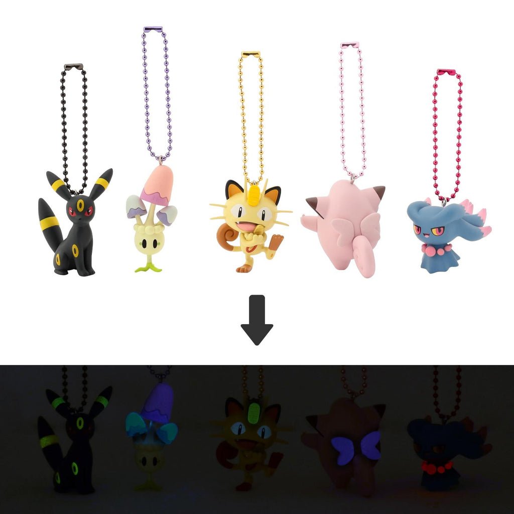 Pokemon Glow-In-The-Dark Mascot Capsule Figure Charms
