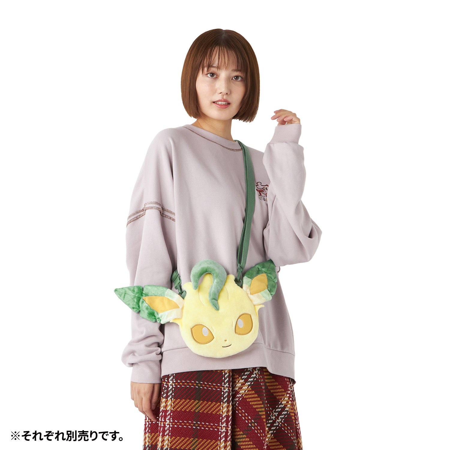 Eevee Collection Glaceon Plush Face Pouch