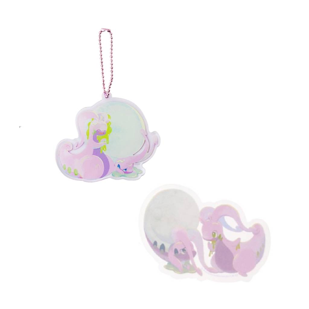 Goodra & Hisuian Goodra Acrylic Keychain Pokemon Japan