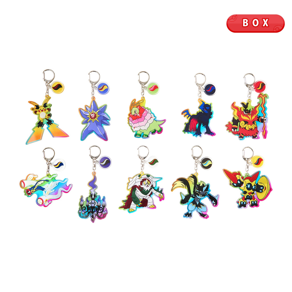 Pokemon Mega Evolution & Mega Stone Acrylic Keychain Set 2