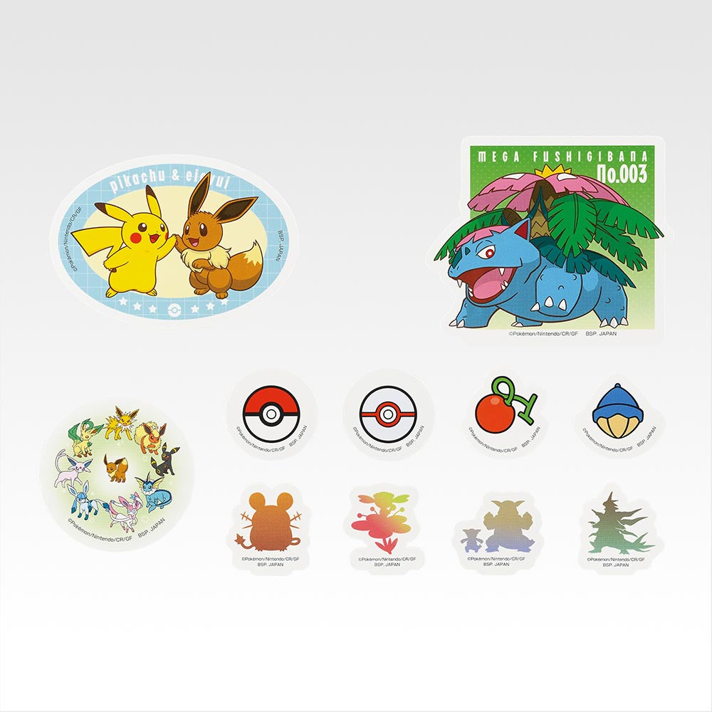 Pokemon Mega Evolution Stationary & Sticker Set Ichiban Kuji H Prize Let's Go For A Walk