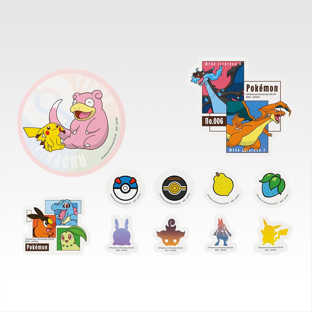 Pokemon Mega Evolution Stationary & Sticker Set Ichiban Kuji H Prize Let's Go For A Walk
