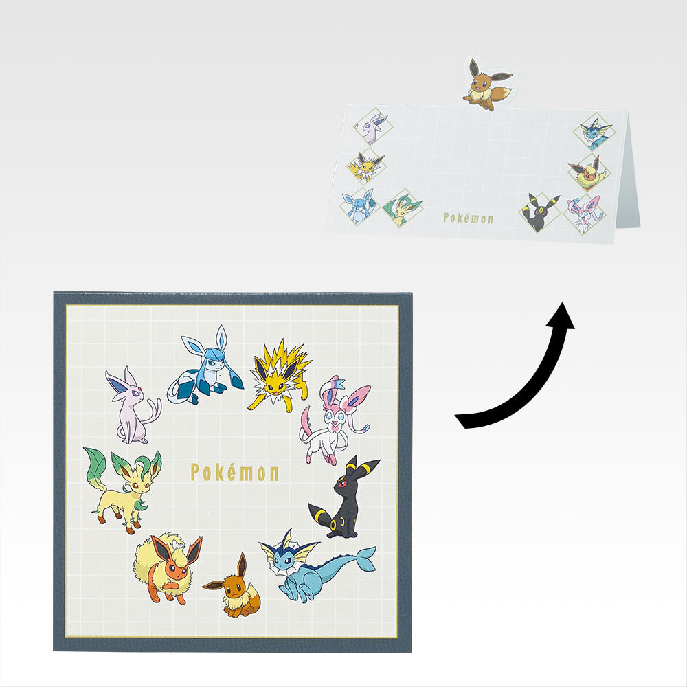 Pokemon Mega Evolution Stationary & Sticker Set Ichiban Kuji H Prize Let's Go For A Walk
