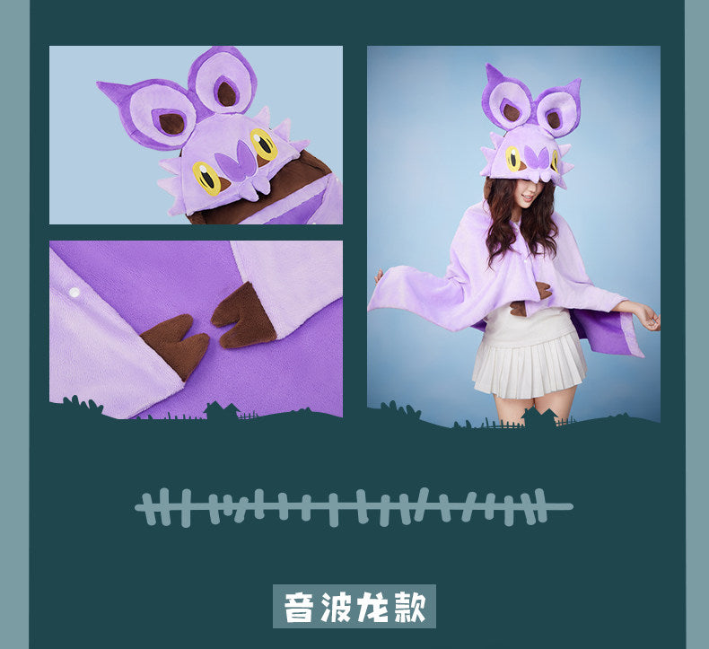 Pokemon China Noibat Bat In My Home Plush Shawl