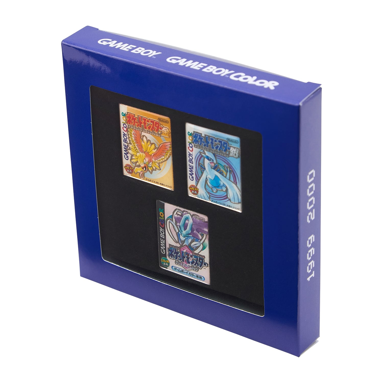 Pokemon Japan Package Pins: Pokémon Gold, Silver, and Crystal Versions