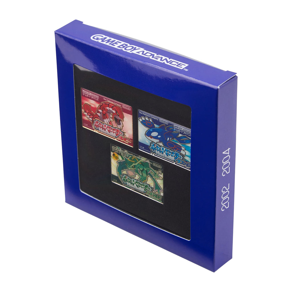 Pokemon Japan Package Pins: Pokémon Ruby, Sapphire, and Emerald