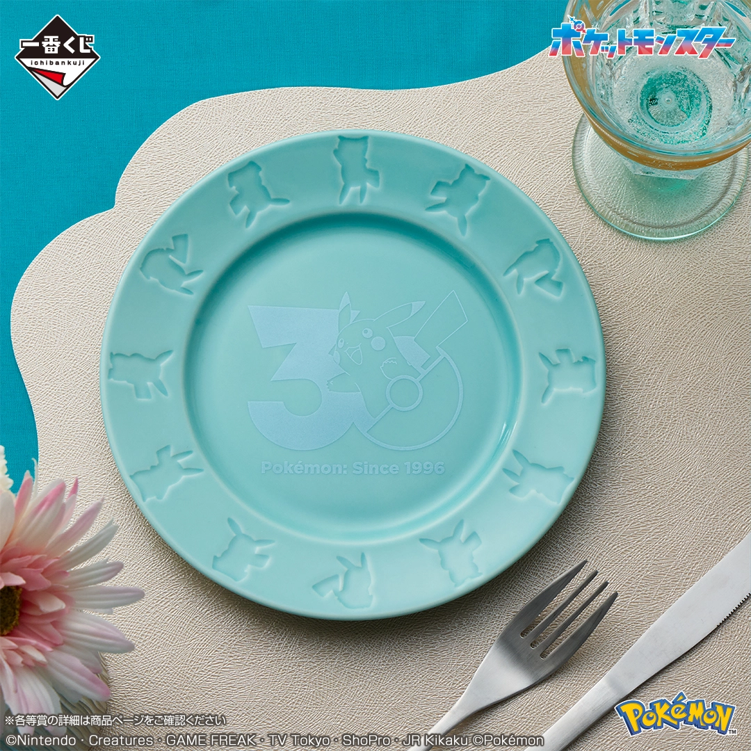 Pokemon 30th Anniversary Pikachu Plate Ichiban Kuji B Prize