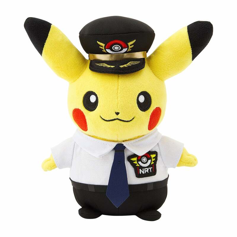 Pokemon Store Pilot Pikachu Plush Narita Airport Ver. 2