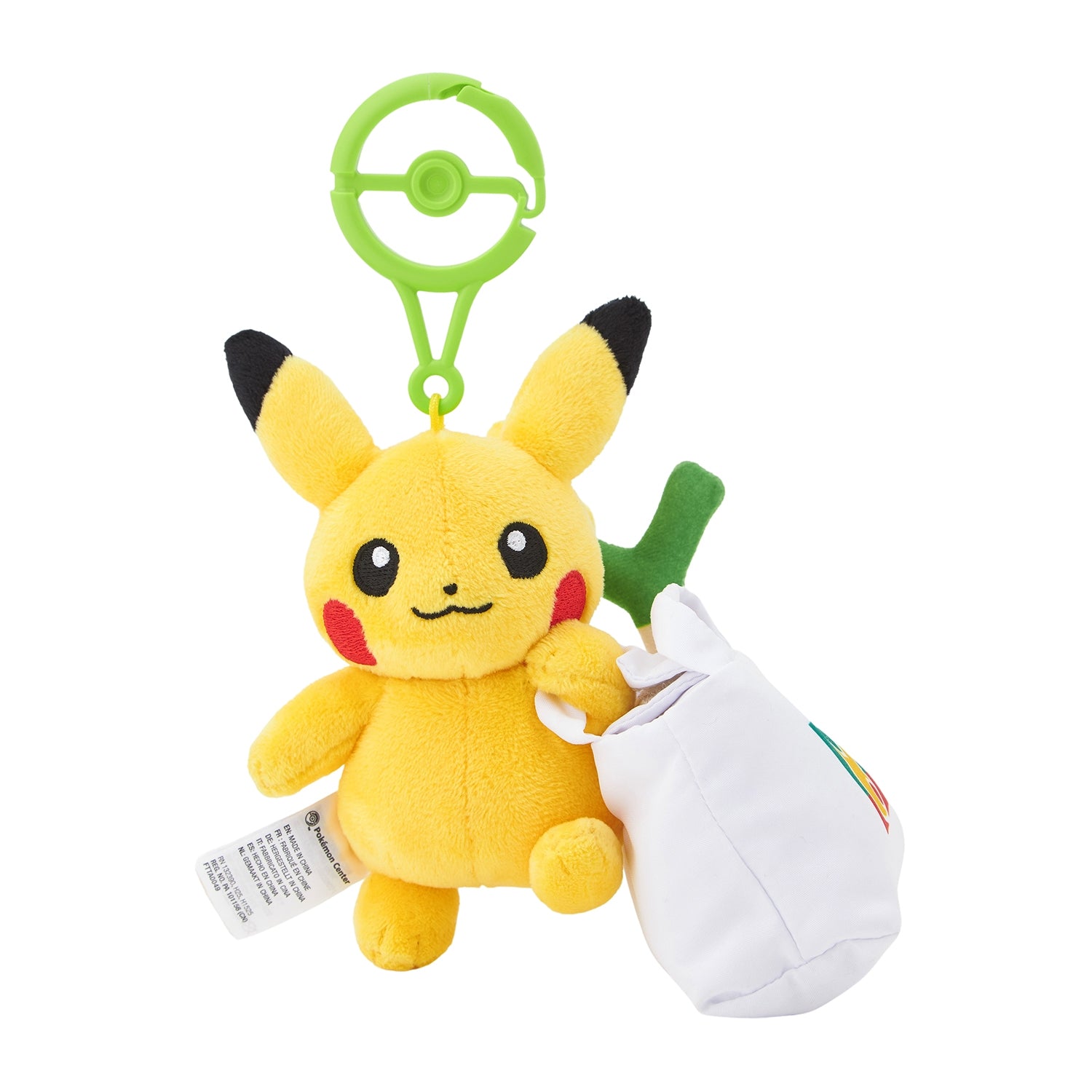 Pokemon Pikachu PikaPika Mart Mascot Plush With Eco Bag