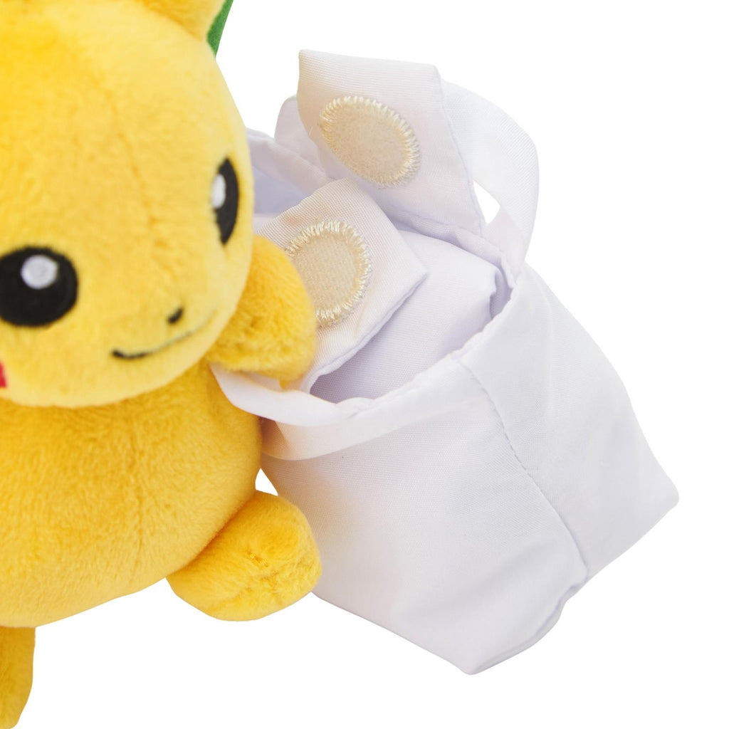 Pokemon Pikachu PikaPika Mart Mascot Plush With Eco Bag