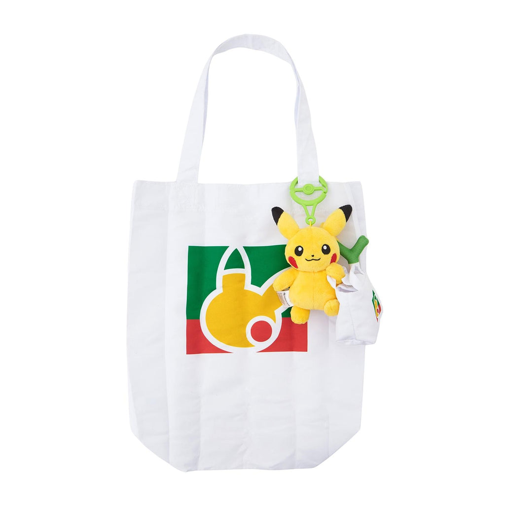 Pokemon Pikachu PikaPika Mart Mascot Plush With Eco Bag