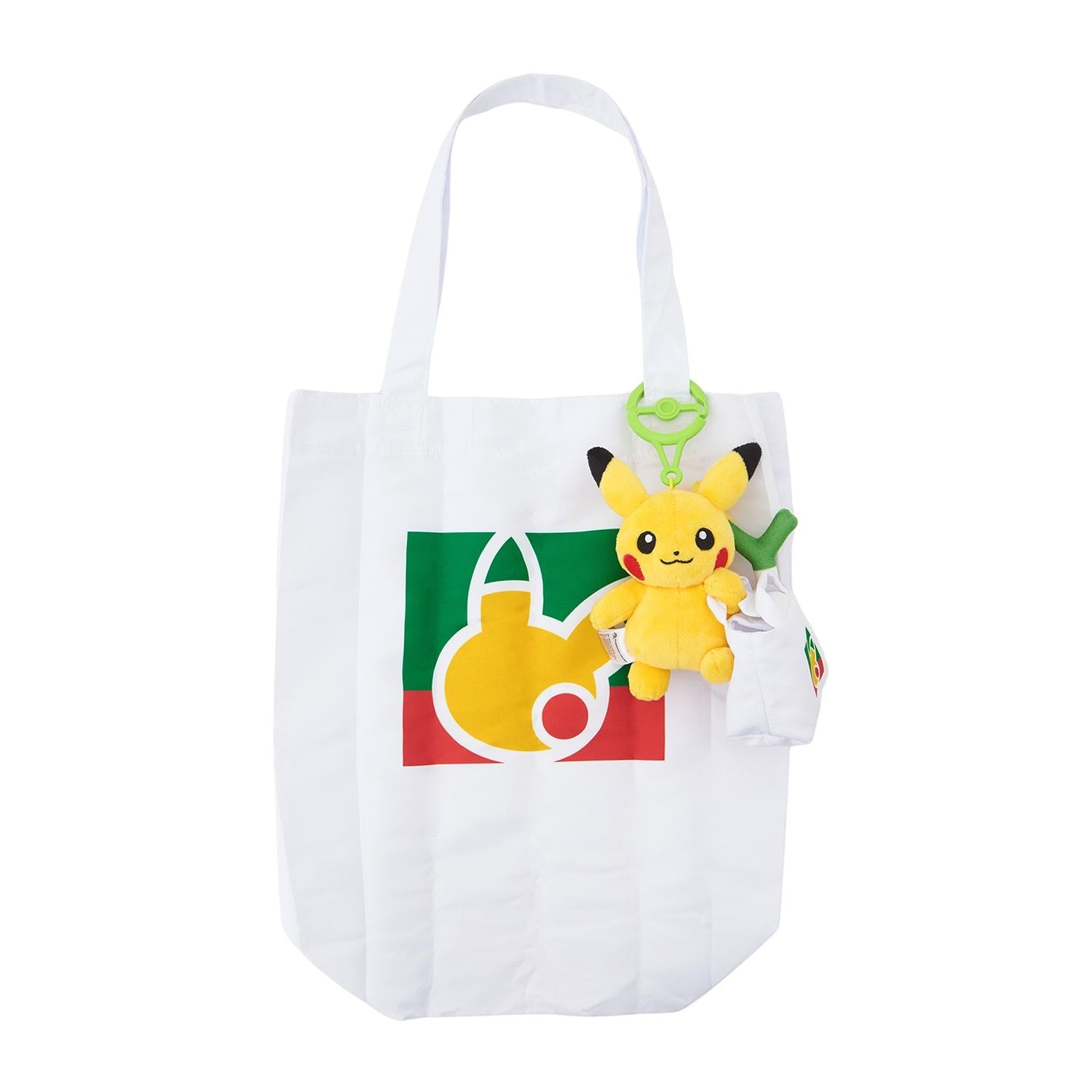 Pokemon Pikachu PikaPika Mart Mascot Plush With Eco Bag
