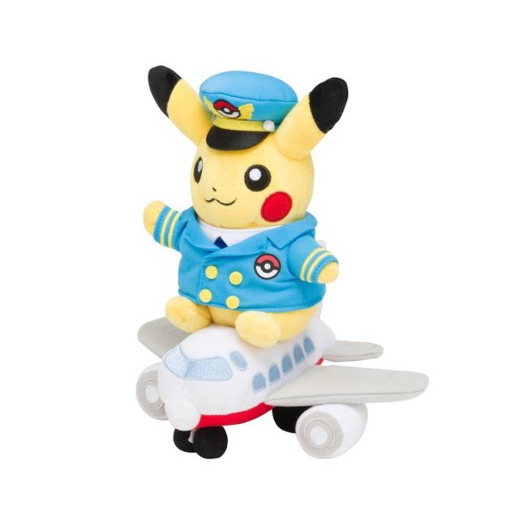 Pokemon Store Pilot Pikachu Plane Plush