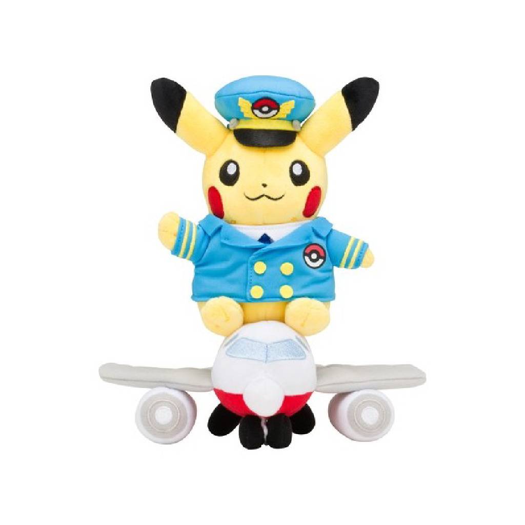 Pokemon Store Pilot Pikachu Plane Plush