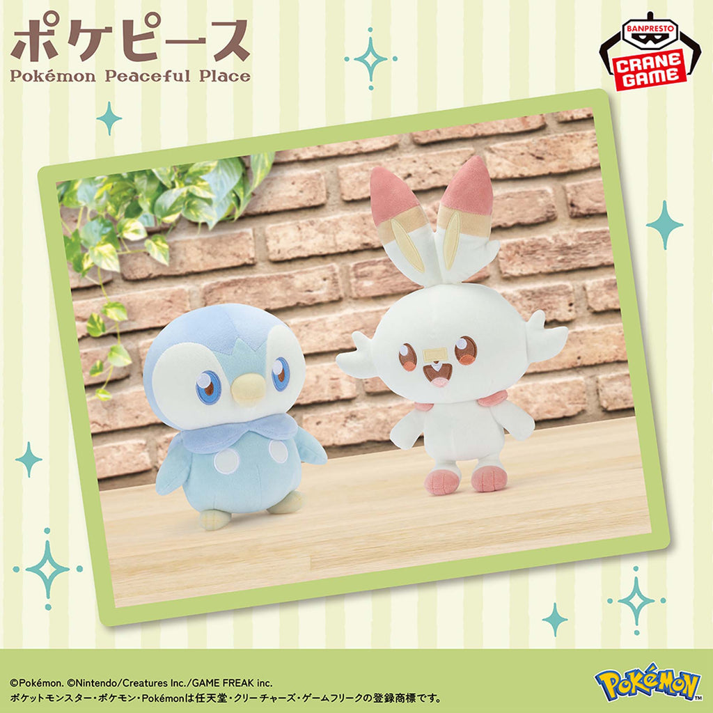 Pokemon Scorbunny Pokepeace Mofugutto Plush