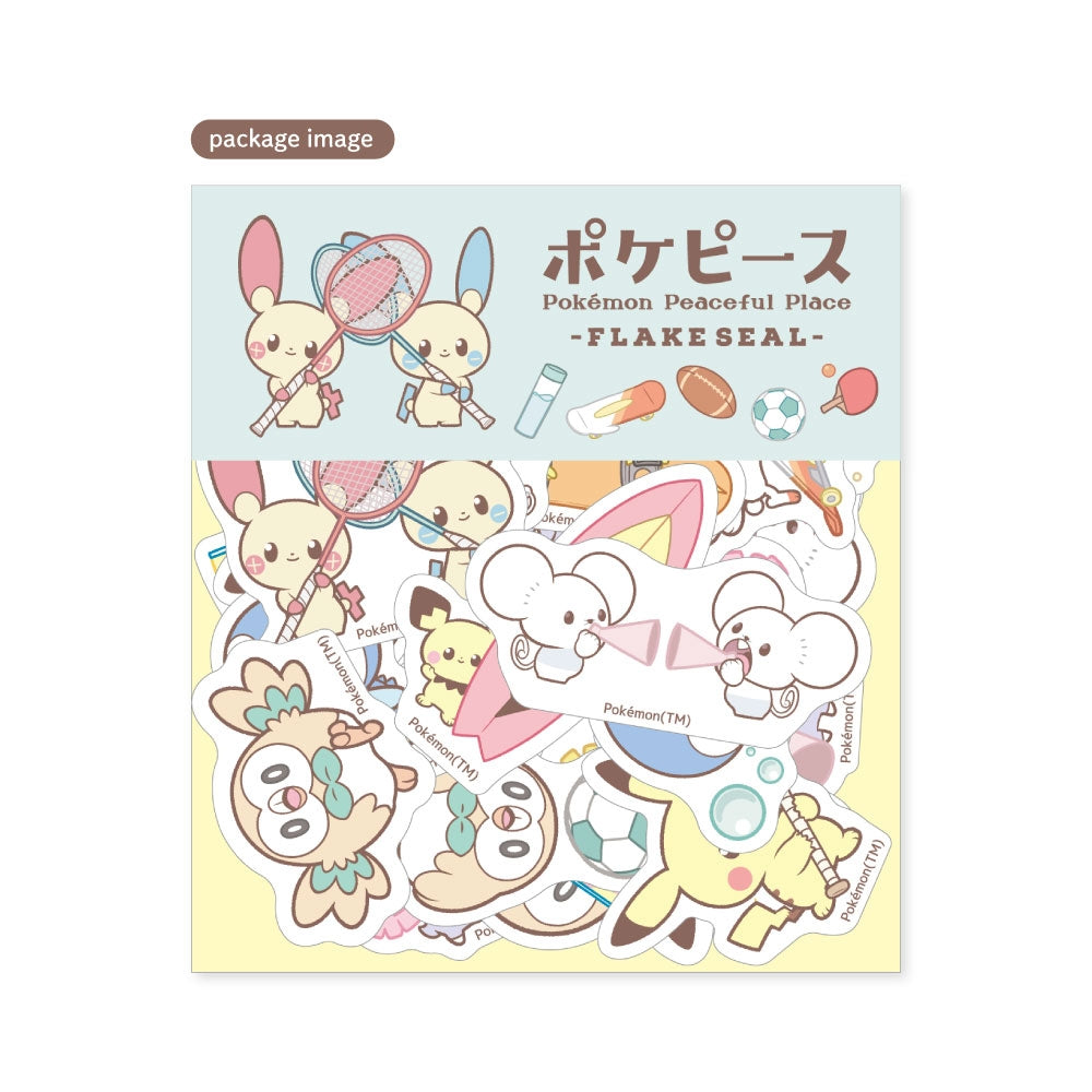 Pokemon Pokepeace Flake Stickers Sports Ver.