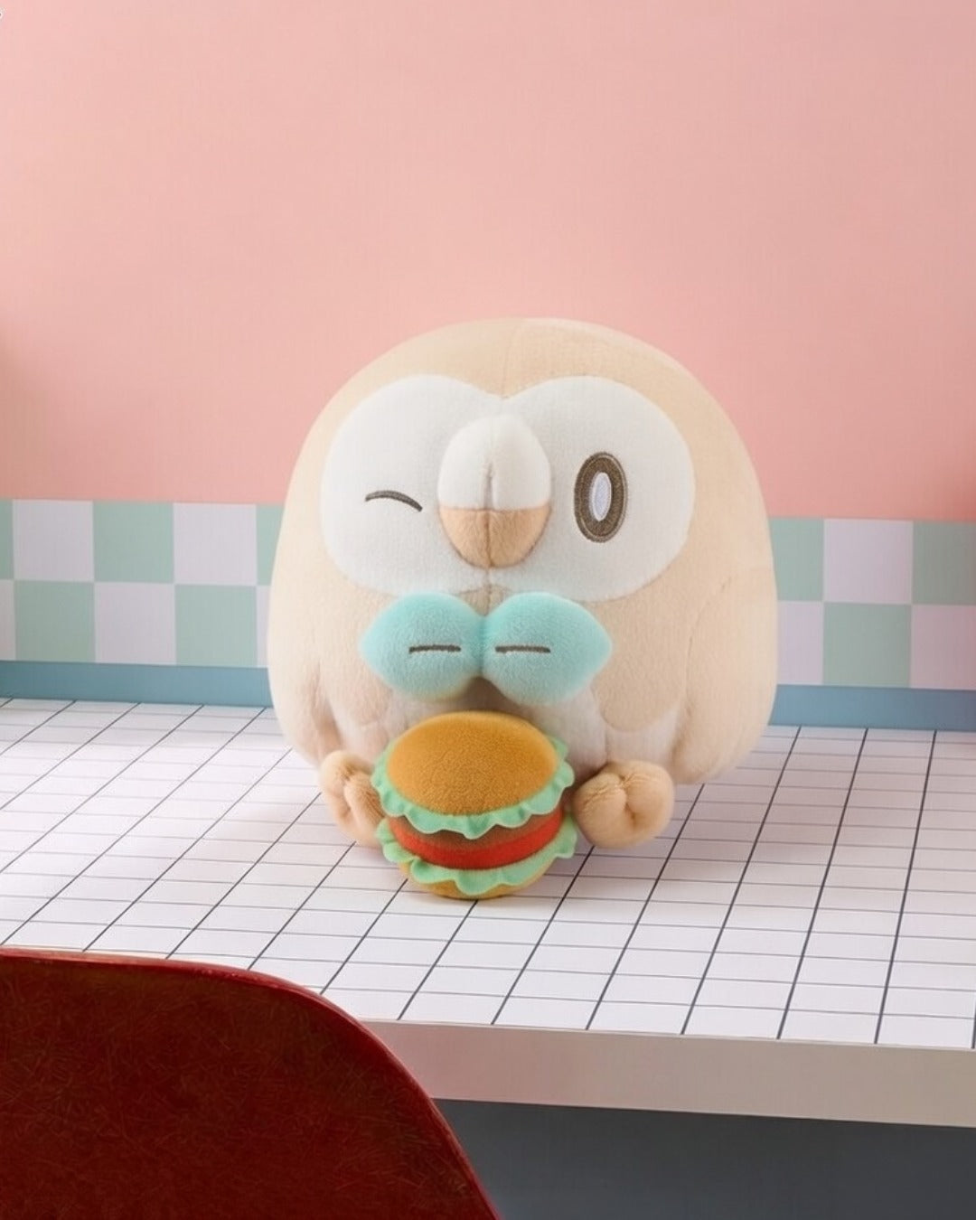 Rowlet Welcome to the Peace Diner Pokemon Ichiban Kuji Plush