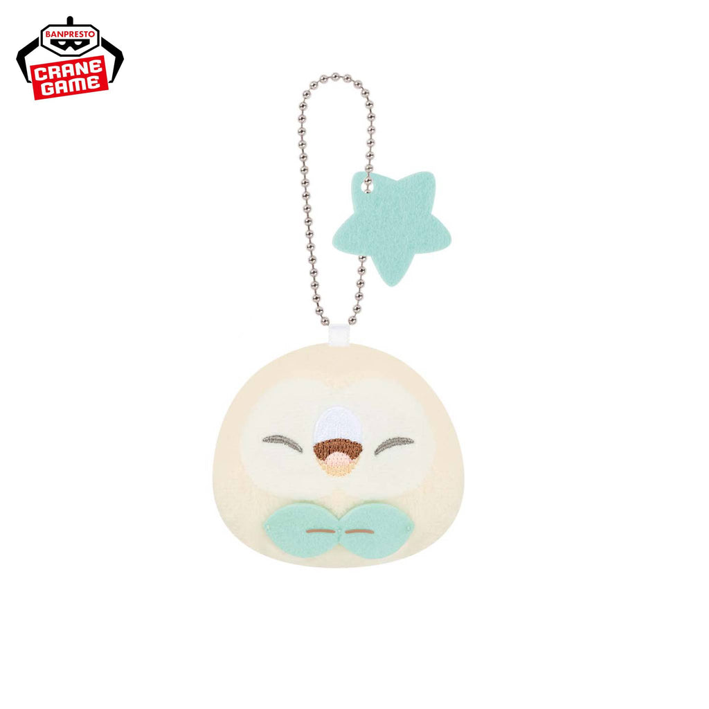 Rowlet Pokepeace Starry Night Plush Keychain