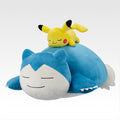 Pokemon Snorlax & Pikachu Sleeping Plush Ichiban Kuji B Prize Let's Go For A Walk