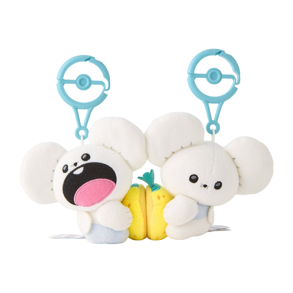 Pokemon Tandemaus Mogu Mogu Watching Magnetic Mascot Plush Pair
