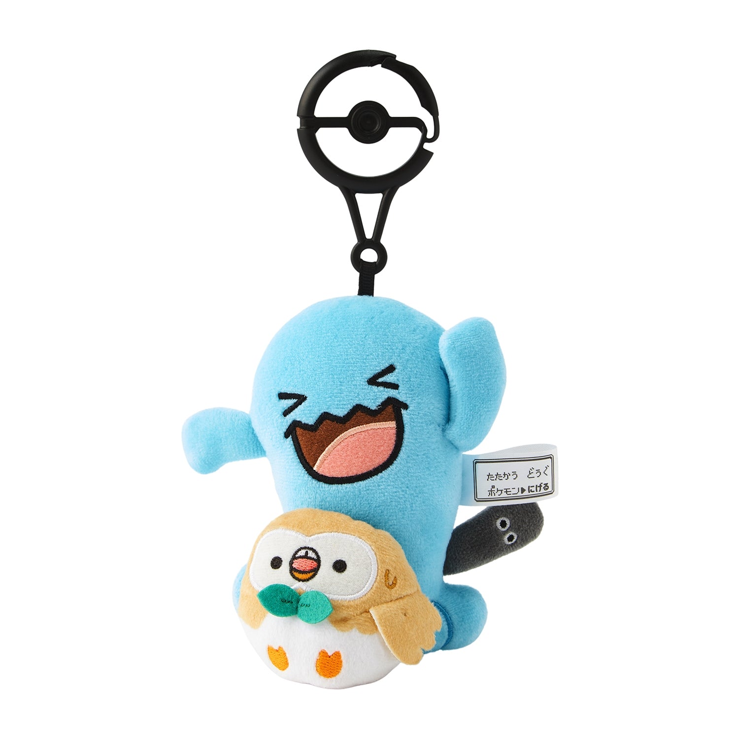 Pokemon Wobbuffet & Rowlet Escape Plush Key Case