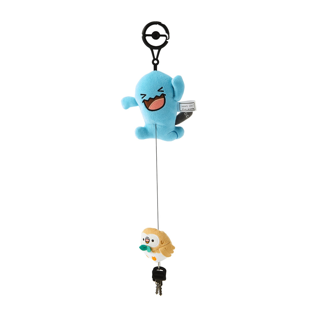 Pokemon Wobbuffet & Rowlet Escape Plush Key Case