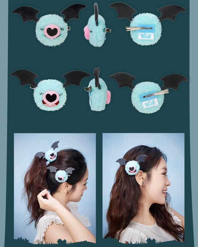Pokemon China Woobat Bat In My Home Plush Hair Clip Set